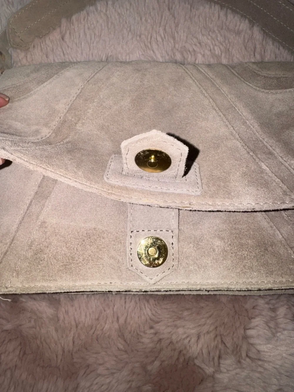Zara Suede Leather Crossbody Bag - Picture 7 of 10